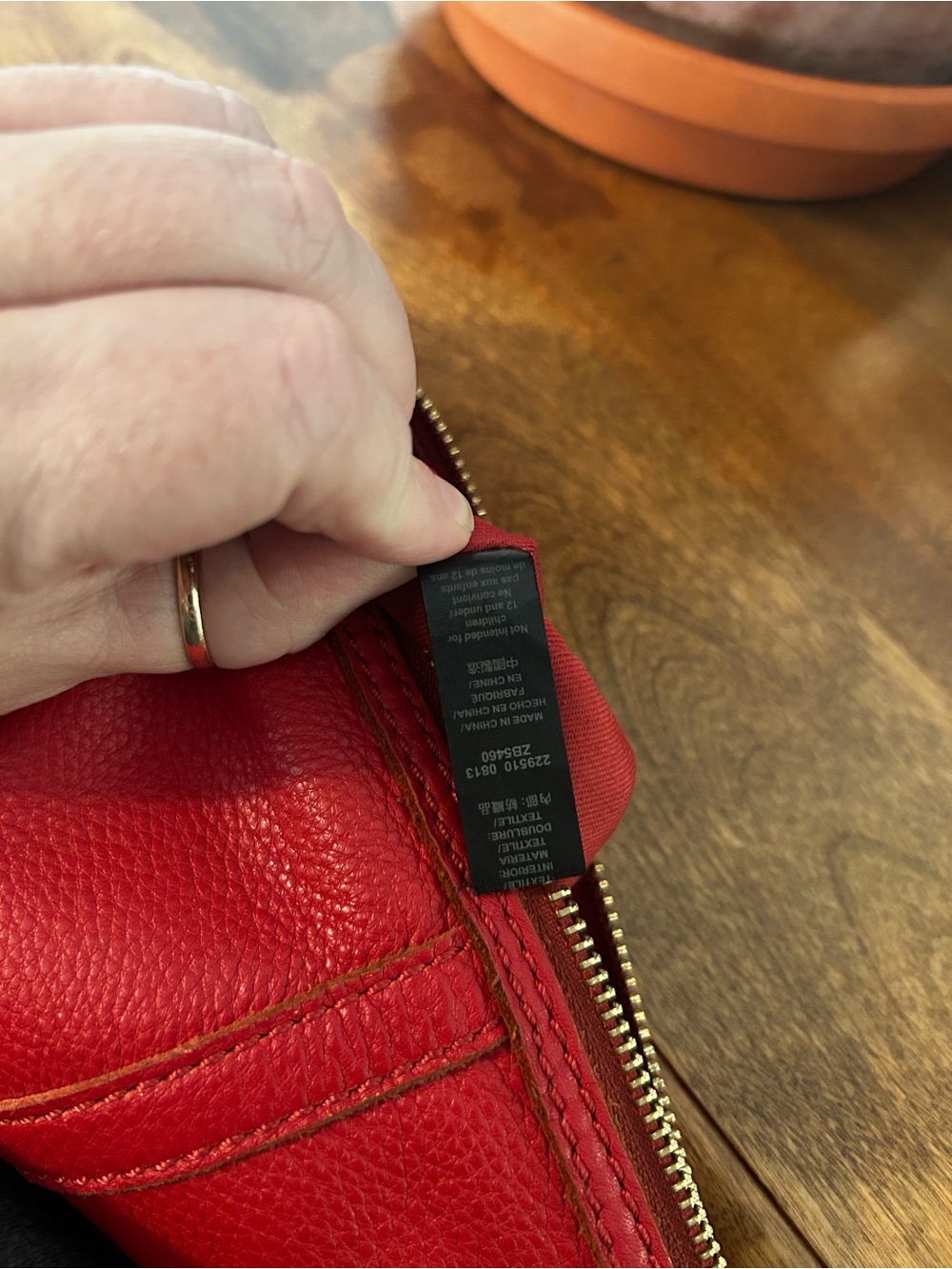 Fossil Erin Crossbody Bag in Genuine Red Leather - Picture 11 of 16